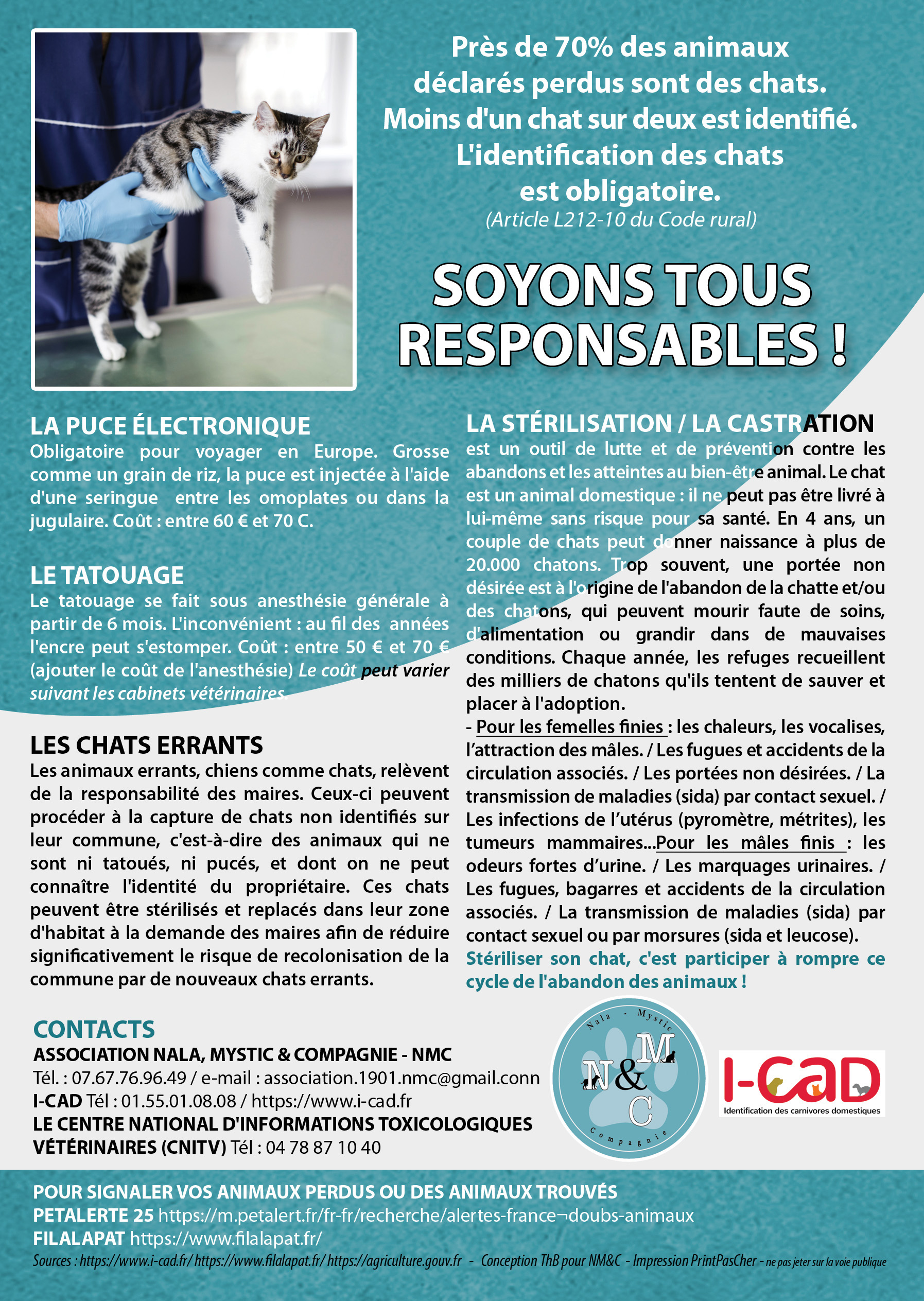 Flyer A5 Soyons responsables - avril 2022